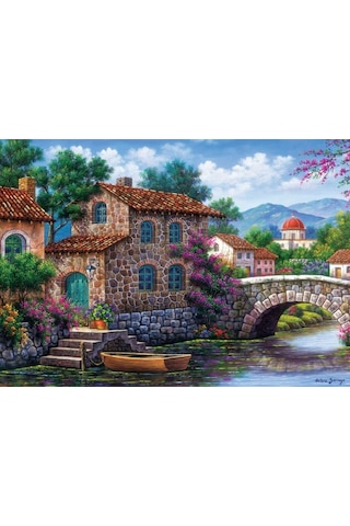 Art Puzzle 500 Parça Çiçekli Kanal Puzzle