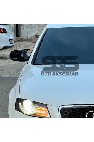 Audi A4 B8 2009 Ve Arası2014 Yarasa Ayna Kapağı Piano Black Abs Plastik Batman