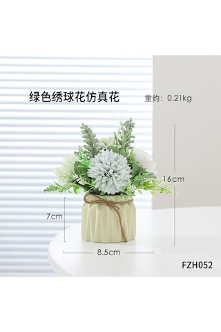 Hangfox Ev Dekorasyonu İçin Yeşil Oksit Sepet Bitkisi, Salon Masaüstü Takımı, Saçma Dokulu Potted Simülasyon Bitkisi