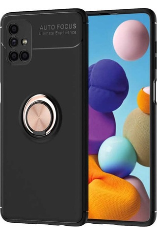 Samsung Galaxy Uyumlu M51 Kilif Lens Yüzüklü Koruyucu Silikon Kapak 463943566