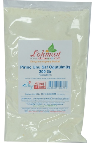 Lokman Avm Saf Öğütülmüş Pirinç Unu 200 G