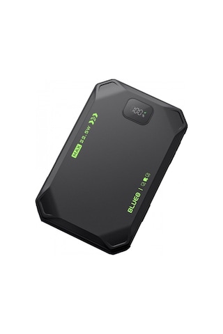 10000 Mah 22.5w Hızlı Şarjlı Dijital Ekranlı Ultra İnce Çift Çıkışlı Taşınabilir Powerbank Siyah