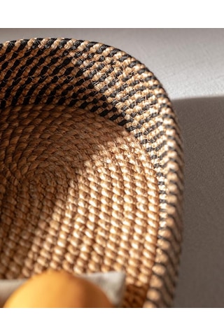 Madame Coco Alsace Büyük Sepet Naturel - Siyah