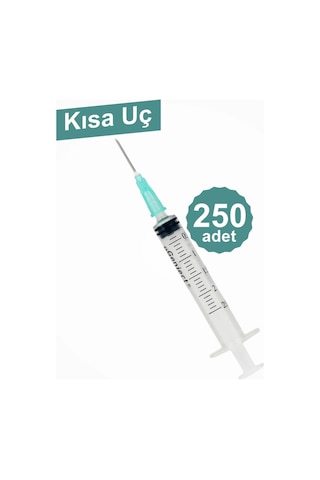 Genject 2,5 Ml Enjektör Kısa Uçlu 21g/16mm 250'li Kutu