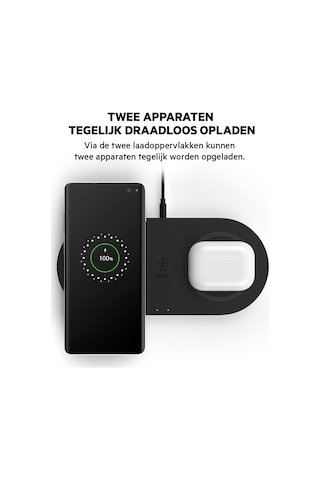 Belkin Çift Şarj Cihazı 15w Noir 82609356