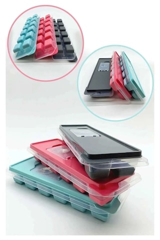 Yapışmaz Silikon Buz Kalıbı Bas Çıkar Slikon Buz Kalıbı Küp Buz K