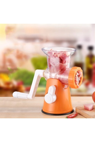 Manuel Et Kıyma Makinesi Paslanmaz Çelik, Et Kıyma Makinesi Turuncu