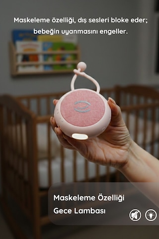 Beyaz Gürültü Cihazı Pışpışlı Ninnili Radyasyon İçermeyen Bebek Uyku Arkadaşı
