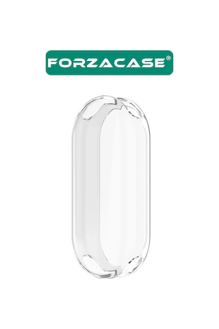 Forzacase Xiaomi Mi Band 9 İle Uyumlu Önü Kapalı Ekran Korumalı Silikon Kılıf - Fc010 Şeffaf