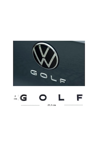 Volkswagen Golf Bagaj Yazı Abs Siyah Renk Volkswagen Polo Rear Tr