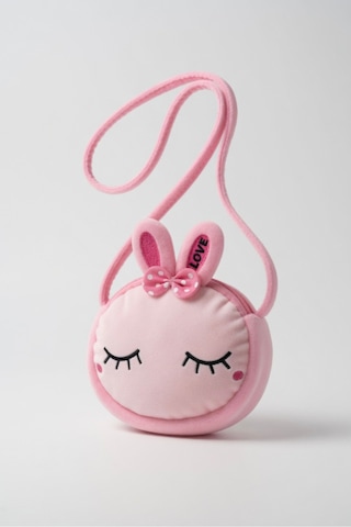 Mollycrush Hediyelik Pudra Pembe Mini Omuz Çanta Kız Çocuk Bozuk Para Cüzdanı