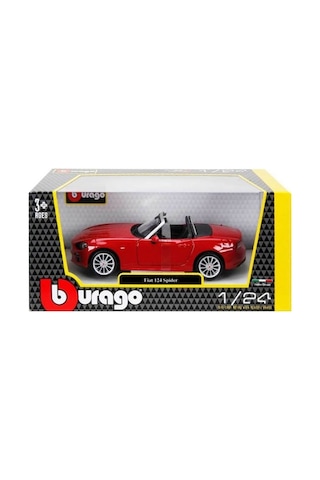 21083 Burago 1:24 Fiat 124 Spider Model Araba