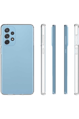 Galaxy Uyumlu A53 5g Kılıf Süper Silikon Kapak - Renksiz Renksiz Renksiz