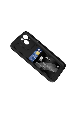 Samsung Uyumlu Galaxy A06 Kılıf Kamera Korumalı Ve Gizli Kart Hazneli Vitra Premium Silikon Kapak Kahve