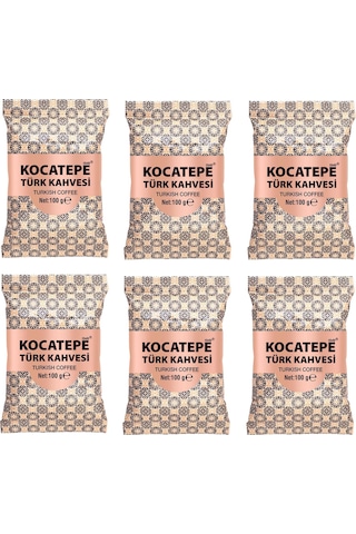 Kocatepe Türk Kahvesi 100 Gr X 6 Adet Öğütülmüş