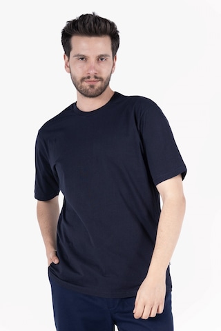 Yıldırımlar T-shirt Bisiklet Yakalı İş Tişörtü Lacivert