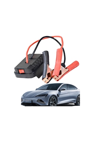 Geeksen Kış Uyumlu Araba Acil Başlatma Gücü, Çift Usb Çok Fonksiyonlu Taşınabilir Li-poly Batarya, Siyah