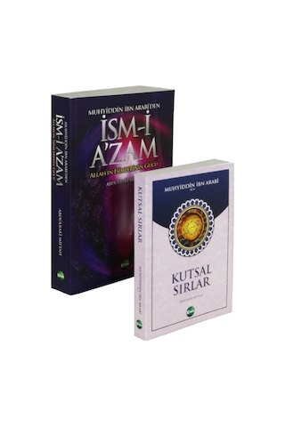 İbn Arabi'den İsmi Azam ve Kutsal Sırlar 2 Kitap Set (Esmaül h... 9280000017418