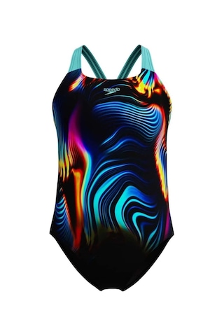 Speedo Pt Plmt Pwrbck Kız Çocuk Yüzücü Mayosu Turkuaz-mavi Turkuaz-mavi