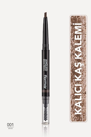 Flormar Angled Ergonomik Uçlu Asansörlü Kaş Kalemi 001 Beige