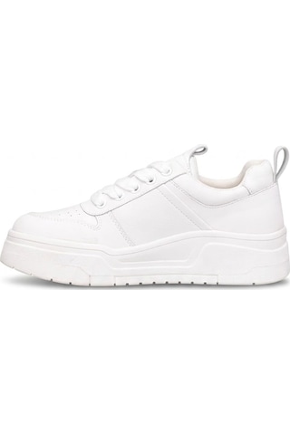 Lufian 121230082 Jennifer Kadın Hakiki Deri Klasik Sneaker Beyaz Beyaz