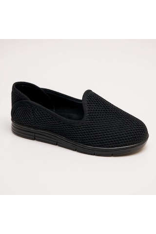 Dosa Shoes Kadın Babet Taba Zincir Tokalı Hafif Rahat Taban Şık Günlük Ayakkabı Siyahh