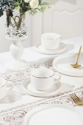 Acar Sierra 6 Kişilik 20 Parça Brunch Seti - Gold