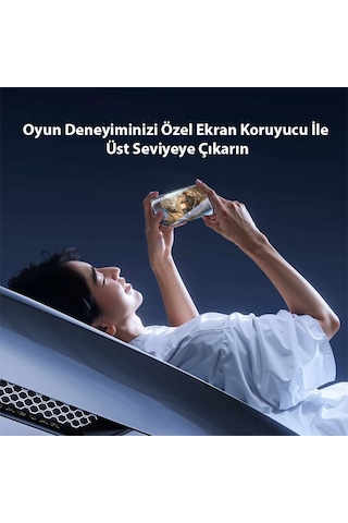 Baseus Crystalline Apple iPhone 15 Pro Uyumlu İçin Parlama Önleyici Tempered