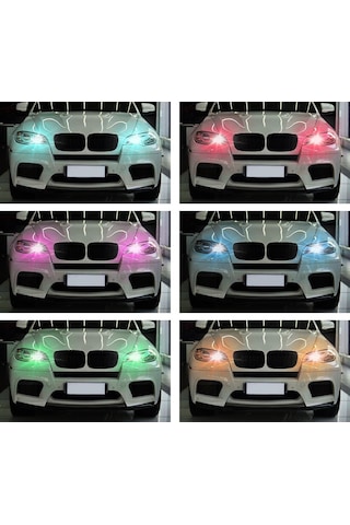 Geeroyoo T10 Tipi 6 Smd 5050 Led Işık, Silikon Kaplama, 4 Farklı Mod Ve 16 Renk Ayarlamalı Kumanda İle 4 Adet Paket