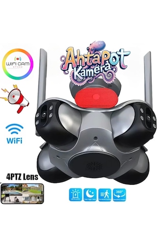 4 Kameralı Ahtapot Wifi Ptz Kamera