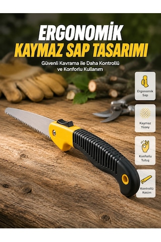 Bahçe Ve Odun Kesimi İçin Katlanır El Testeresi Najmaddin