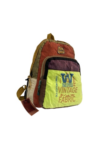 Kaliteli Vintage Salaş Disayn Günlük Gezi Spor Sırt Çantası Matanza Bag 30x42cm Sarı