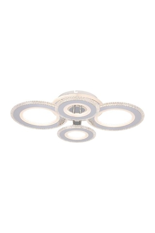 Eray Aydınlatma T001-4 Krom Kumandalı Led Avize Krom