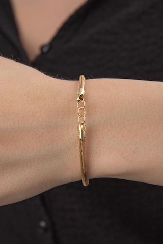 Fiyonk Kuyumculuk 14 Ayar Altın Esnek İtalyan Bileklik Blk8051 Sarı Altın