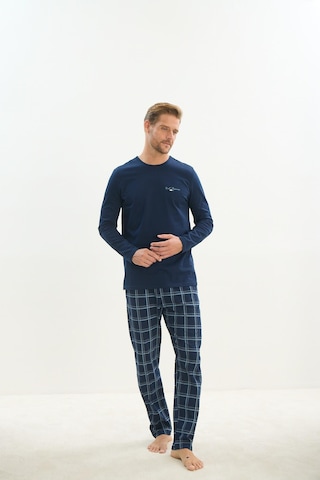 Erkek Uzun Kol Lacivert Pijama Takım C8t1n5o9 001