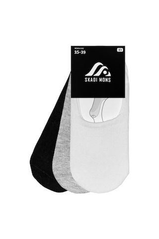 Skadi Mons Invisible 3 Pack Unisex Çorap 1605030223-901 Beyaz
