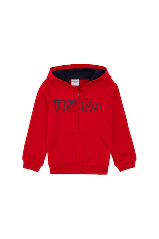 U.s. Polo Assn. Erkek Çocuk Kırmızı Hırka Örme 50313844-vr171 Basıc Kırmızı