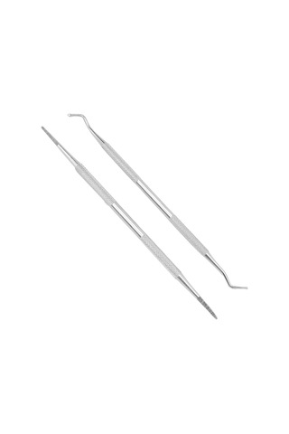 Maiyame Stainless Steel Tırnak Arı Temizleme Seti: 34 Eğimli Uçlu Tırnak Kaldırıcı Ve Çift Uçlu Tırnak File 2 Parça - Ingrown Tırnakları Önle, Kirlikleri Temizle, Tırnak Kenarlarını Pürüzsüz Hale Getir