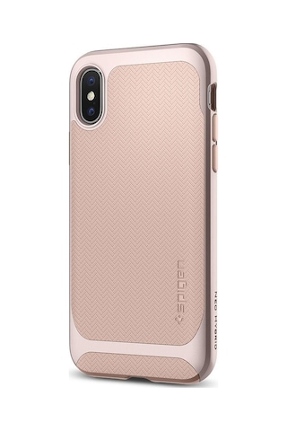 Spigen Apple Uyumlu iPhone X İle Kılıf Neo Hybrid Pale Dogwood