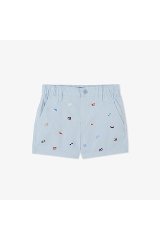 Tommy Hilfiger Allover Flag Çocuk Mavi Şort Kb0kb09483 Mavi