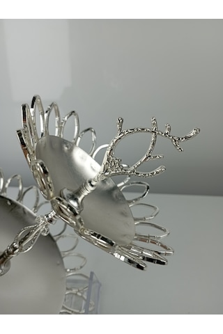 Metal Şekerlik Drajelik Sunumluk Çikolatalık Lokumluk İkramlık