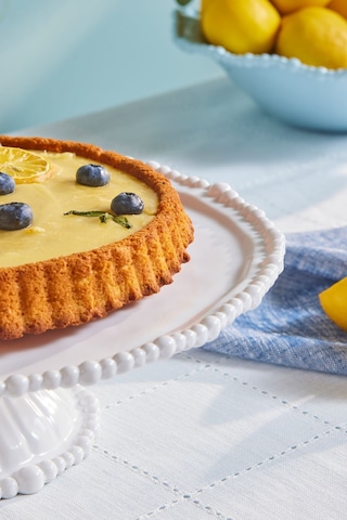 Karaca Perla Melamin Kek Standı 36 cm Beyaz