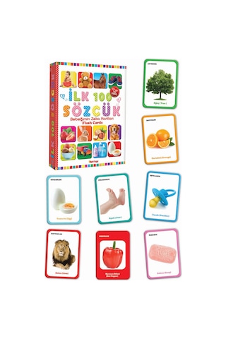 Dıy Toy Eğitici Kartlar İlk 100 Sözcük