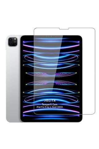 Apple Uyumlu iPad Pro 11 İnç M2 Temperli Ekran Koruyucu Kırılmaz Cam 4. Nesil