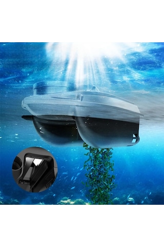 SAZAN YEMLEME (TEKNE VE BOTU)Flytec yeni V030 RC balık yemi teknesi GPS uzaktan kumandalı olta atıcı Siyah