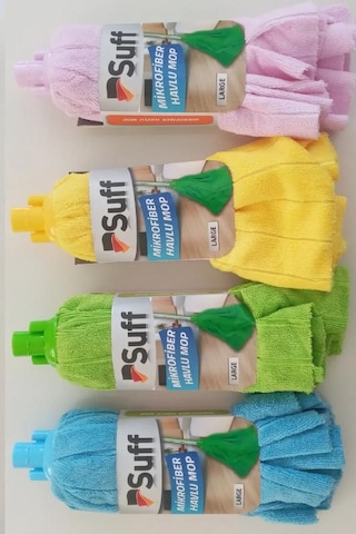 Suff 4 Adet Suff Mikrofiber Havlu Mop Large