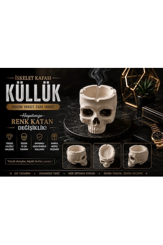 Kafatası Küllük , İskelet Kafatası Küllük , Kurukafa Küllük