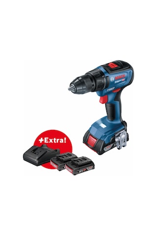 Bosch Professional GSR 18V-50 3 x 2.0 Ah Akülü Delme-Vidalama Makinesi - 06019H5005