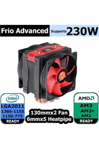Frio Advanced 2x130mm Fanlı 230w Destekli Intel Amd Uyumlu Islemci Sogutucusu-128143