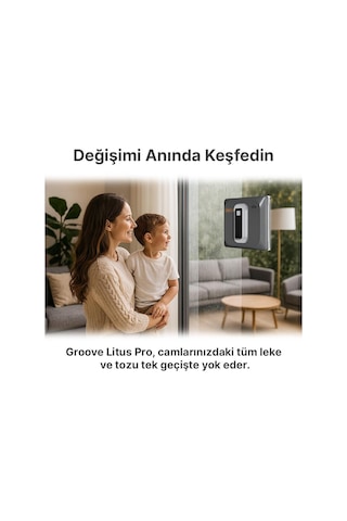 Groove Litus Pro 4 Ultrasonik Spreyli Cam Silme Robotu